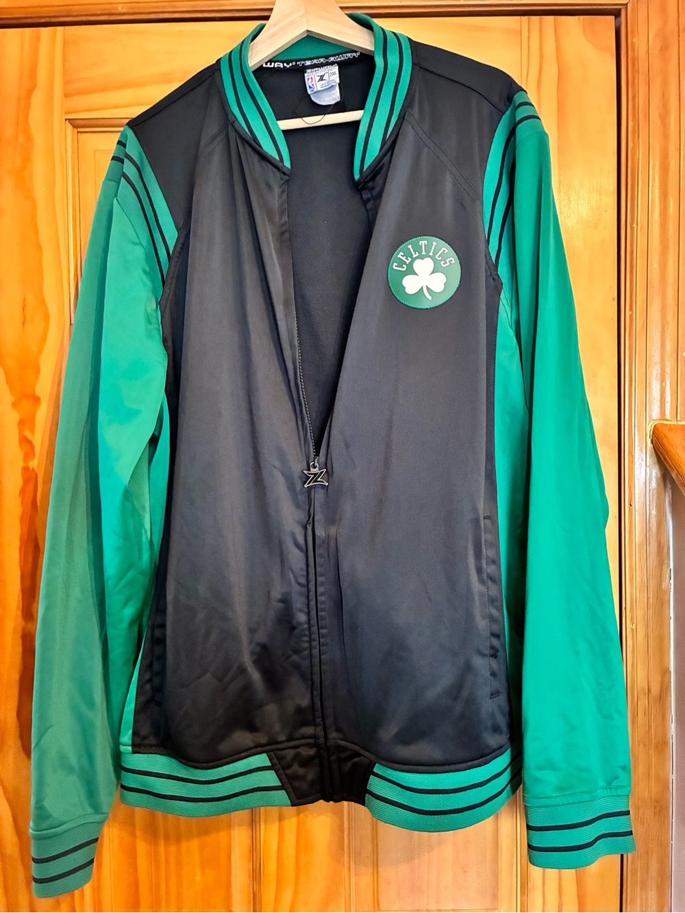Boston Celtics Black & Green Satin Jacket